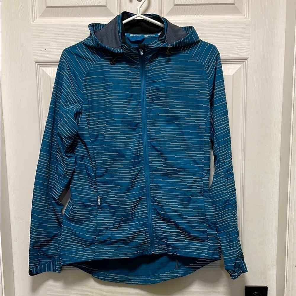 SUGOI | Zap Training Jacket | Slim Fit | Blue/Gray| Lightweight | Hooded |Size M